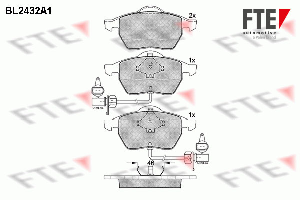 FTE Fékbetét, mind 9010732_FTE