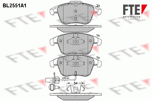 FTE Fékbetét, mind 9010804_FTE