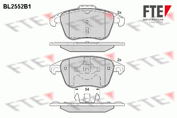 FTE Fékbetét, mind 9010806_FTE