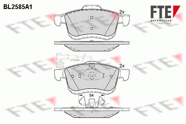 FTE Fékbetét, mind 9010836_FTE