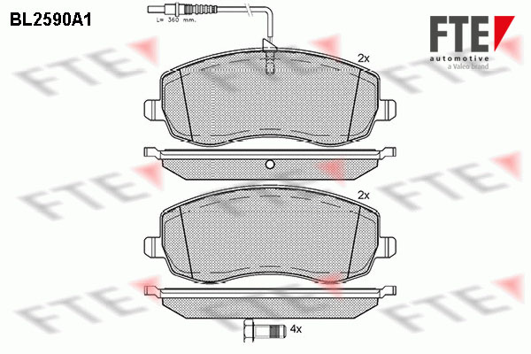 FTE Fékbetét, mind 9010841_FTE