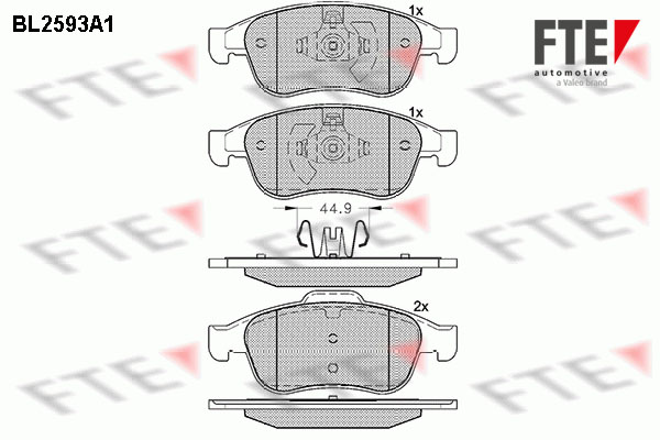 FTE Fékbetét, mind 9010844_FTE