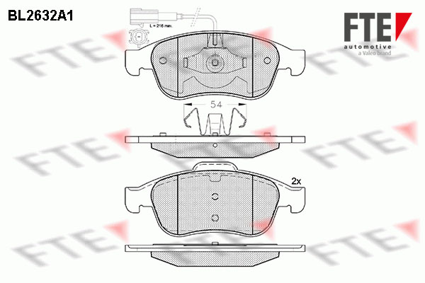 FTE Fékbetét, mind 9010879_FTE