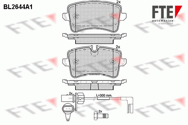 FTE Hátsó fékbetét 9010886_FTE