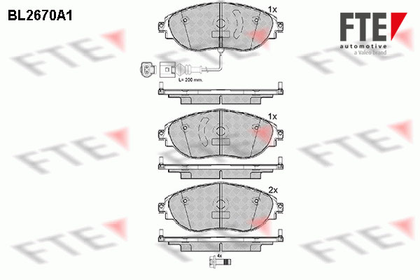 FTE Fékbetét, mind 9010905_FTE