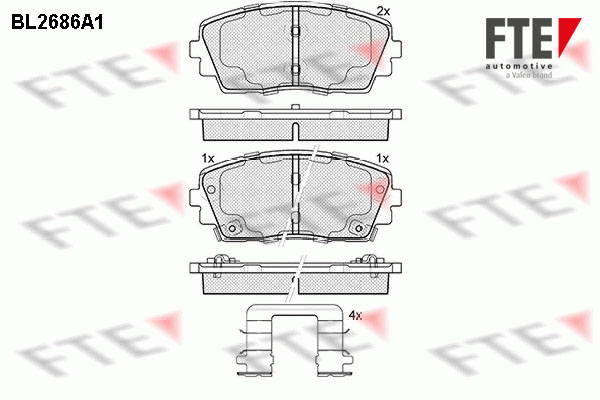 FTE Fékbetét, mind 9010916_FTE