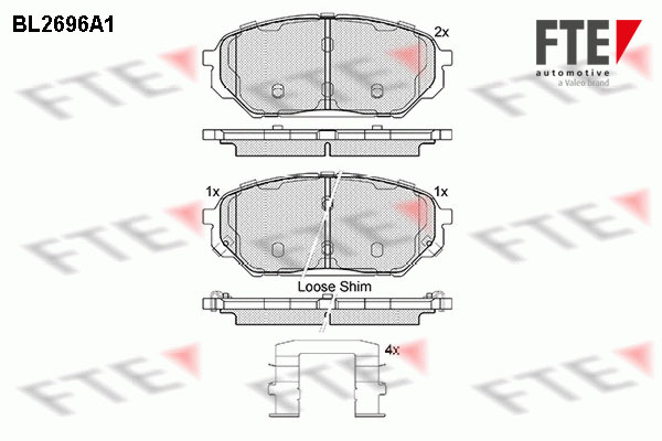 FTE Fékbetét, mind 9011069_FTE