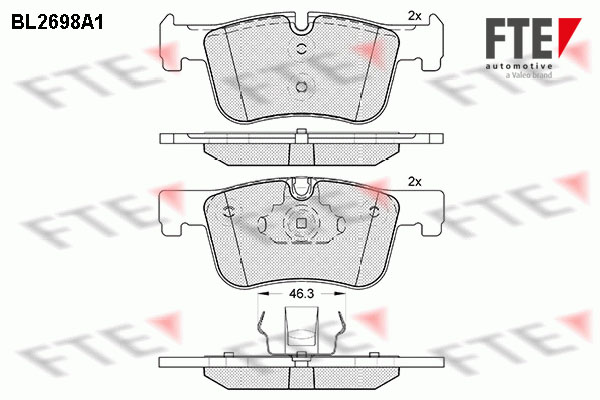 FTE Fékbetét, mind 9010926_FTE