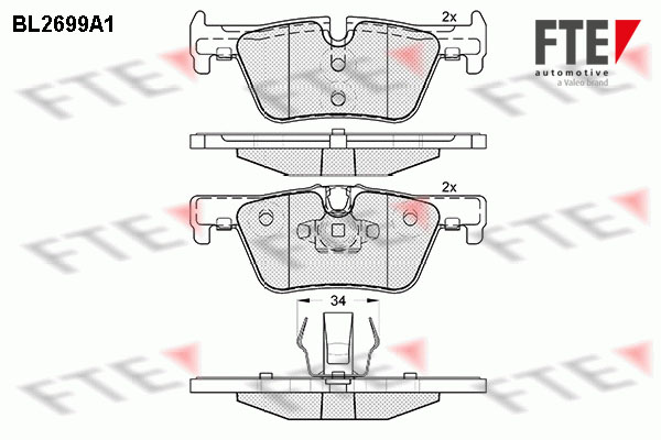 FTE Fékbetét, mind 9010927_FTE