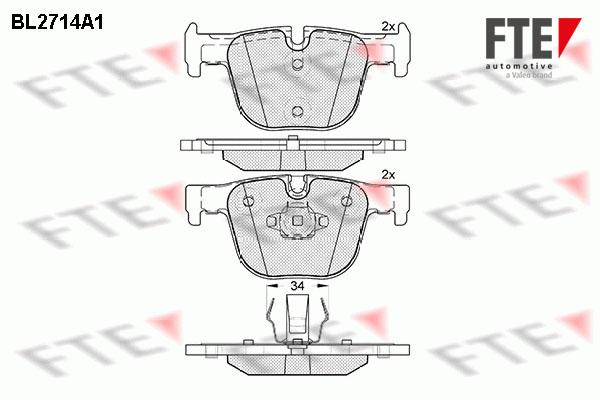 FTE Fékbetét, mind 9010940_FTE