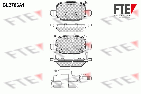 FTE Fékbetét, mind 9010973_FTE