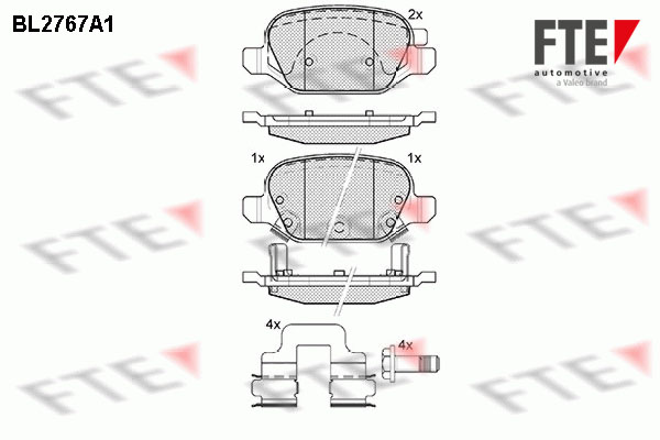 FTE Fékbetét, mind 9010974_FTE