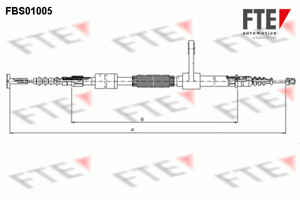 FTE Kézifék bowden 9250001_FTE