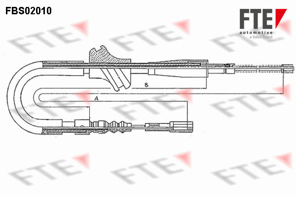 FTE Kézifék bowden 9250003_FTE