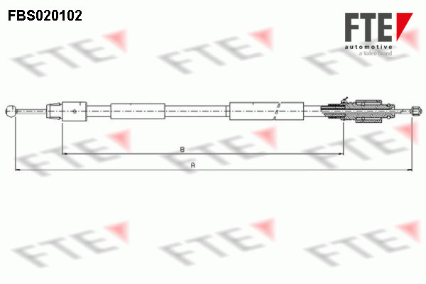 FTE Kézifék bowden 9250006_FTE