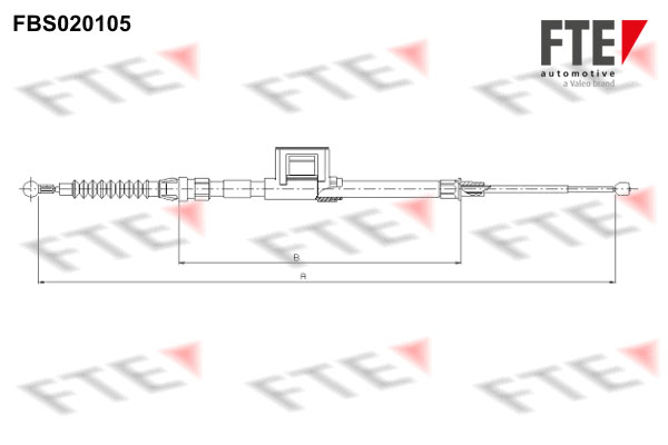 FTE Kézifék bowden 9250009_FTE