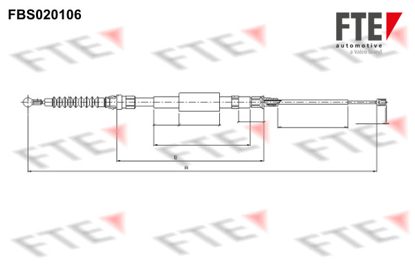 FTE Kézifék bowden 9250010_FTE