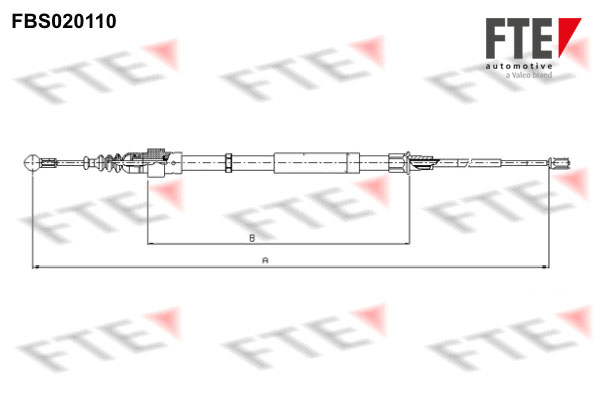 FTE Kézifék bowden 9250015_FTE