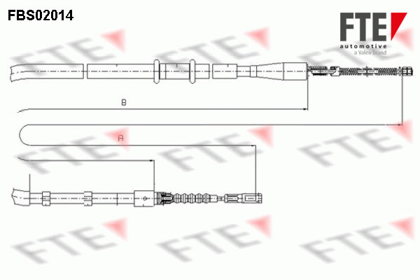 FTE Kézifék bowden FBS02014_FTE