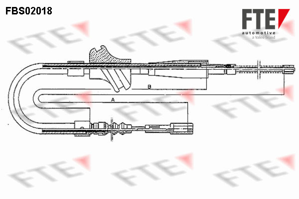 FTE Kézifék bowden 9250032_FTE