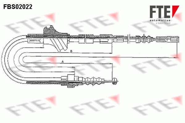 FTE Kézifék bowden 9250033_FTE