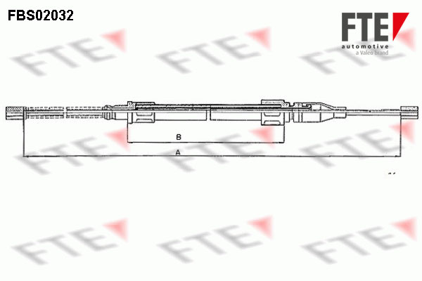 FTE Kézifék bowden 9250040_FTE