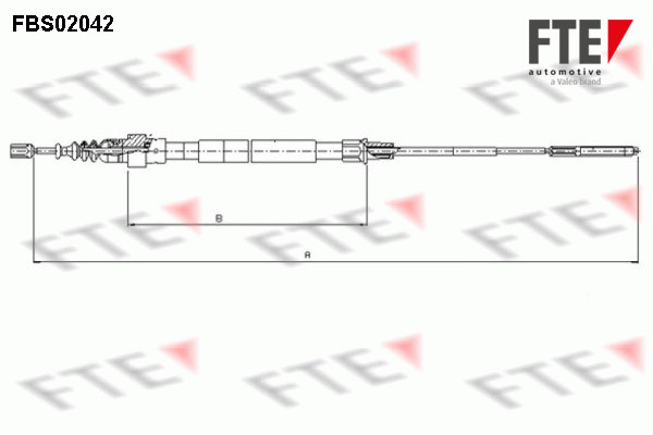 FTE Kézifék bowden 9250048_FTE