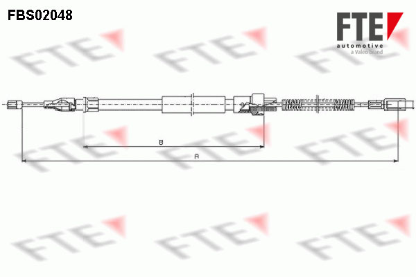 FTE Kézifék bowden 9250052_FTE