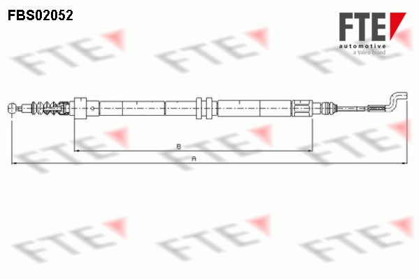 FTE Kézifék bowden FBS02052_FTE