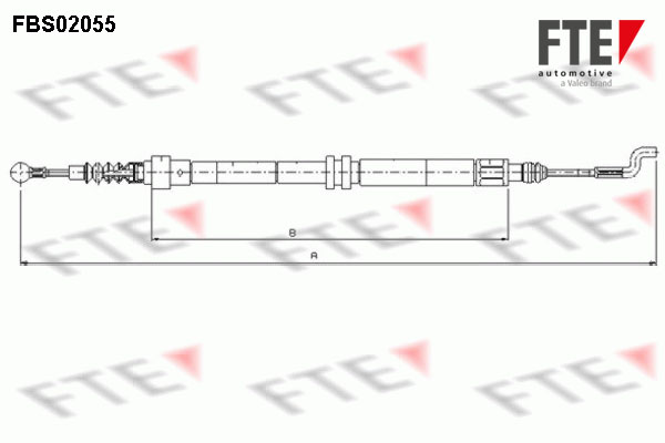 FTE Kézifék bowden FBS02055_FTE