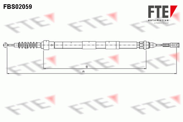 FTE Kézifék bowden FBS02059_FTE