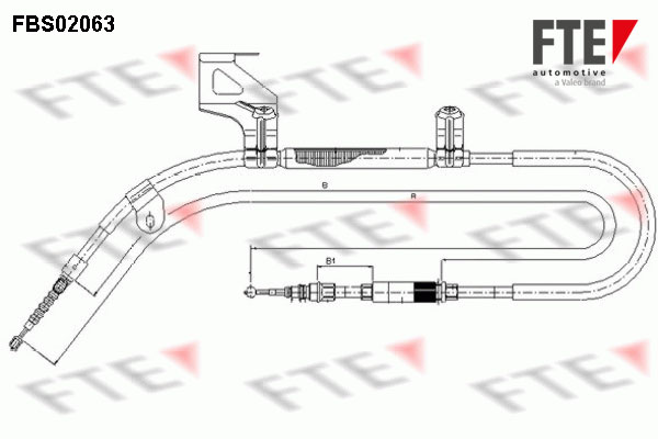 FTE Kézifék bowden 9250065_FTE