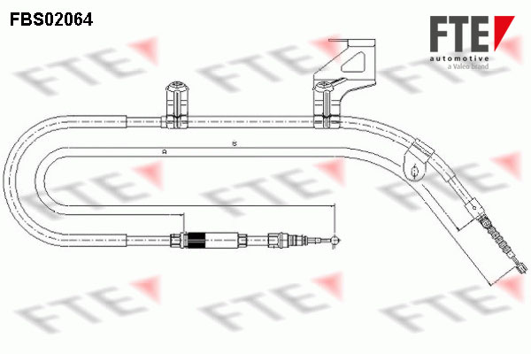 FTE Kézifék bowden 9250066_FTE