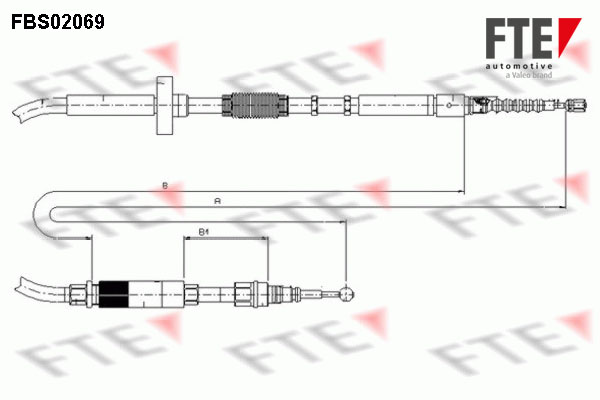 FTE Kézifék bowden 9250070_FTE