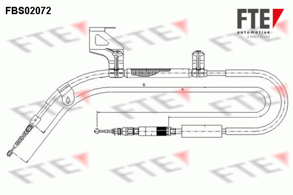 FTE Kézifék bowden 9250073_FTE