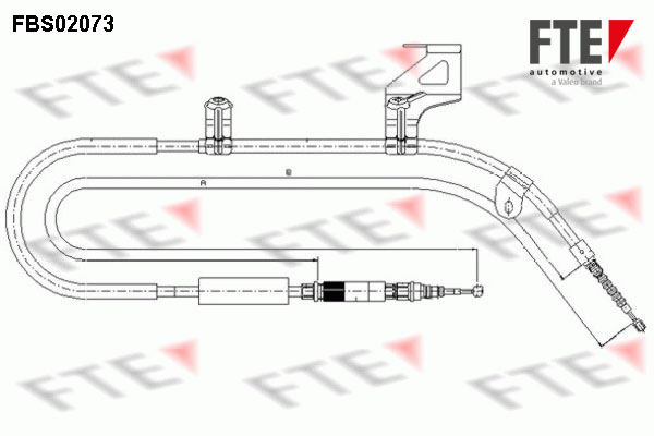 FTE Kézifék bowden 9250074_FTE