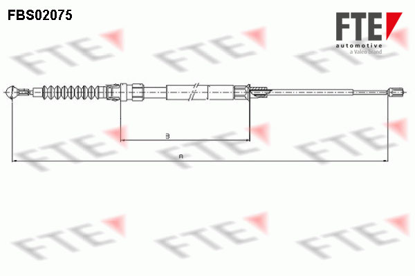 FTE Kézifék bowden 9250076_FTE