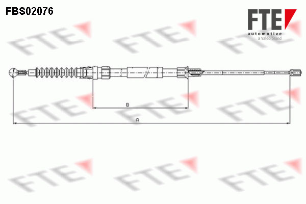 FTE Kézifék bowden 9250077_FTE