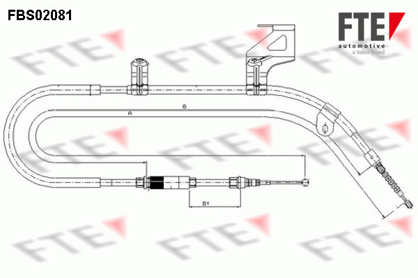 FTE Kézifék bowden FBS02081_FTE