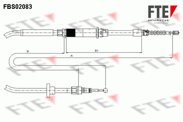 FTE Kézifék bowden 9250083_FTE