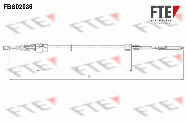 FTE Kézifék bowden 9250086_FTE