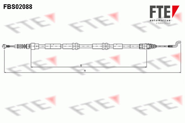 FTE Kézifék bowden 9250088_FTE