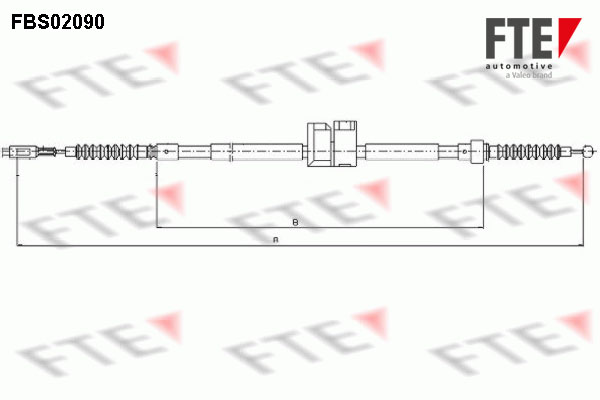 FTE Kézifék bowden 9250090_FTE