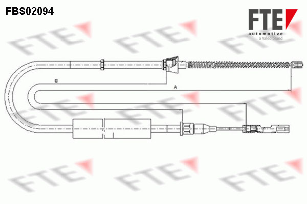 FTE Kézifék bowden 9250094_FTE