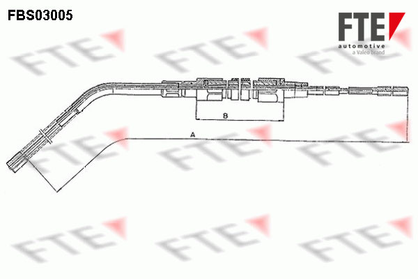 FTE Kézifék bowden 9250103_FTE