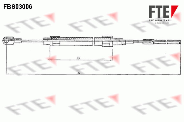 FTE Kézifék bowden FBS03006_FTE