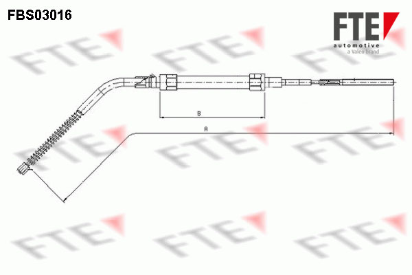 FTE Kézifék bowden 9250105_FTE