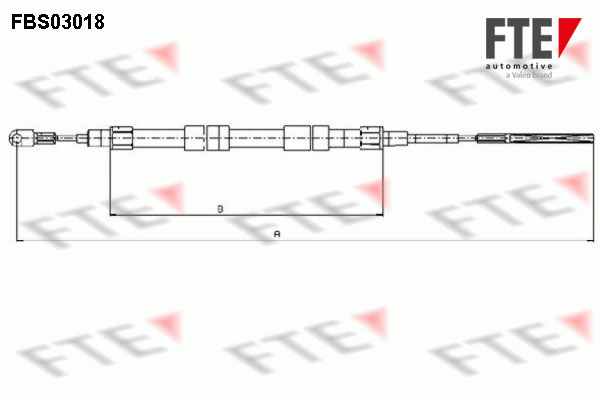 FTE Kézifék bowden 9250107_FTE