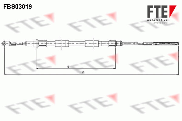 FTE Kézifék bowden 9250108_FTE