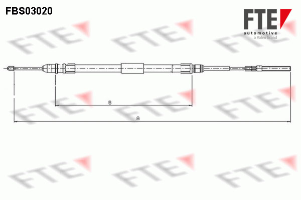 FTE Kézifék bowden 9250109_FTE